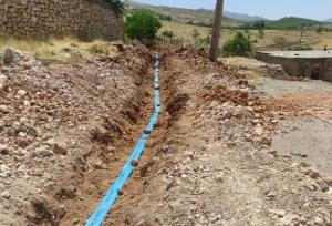 مشکل کمبود آب روستای طرازان طارم سفلی قزوین حل شد