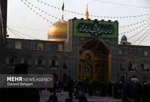 حال و هوای حرم مطهر امام رضا(ع) در عید نیمه شعبان