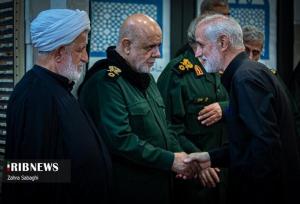 حضور علی لاریجانی و زینب سلیمانی در یک مراسم