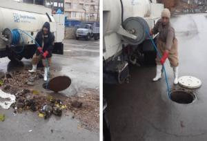 لایروبی ۶۰۰ متر از شبکه فاضلاب شهر جوانرود