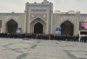 مراسم تشییع پیکر همسر و فرزند معاون رئیس‌جمهور در مشهد برگزار شد