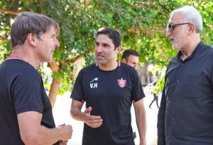 حضور مربی وحید هاشمیان در تمرین پرسپولیس