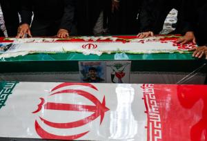 مراسم وداع با شهدای اقتدار هوافضای جمهوری اسلامی ایران در کاشان