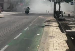 انفجار یک خودرو در تل آویو+فیلم