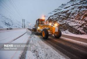 ۴۸۳۰ کیلومترباند از راه‌های کرمانشاه برف‌روبی شد
