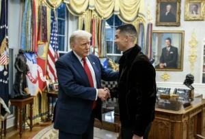 وقتی ترامپ در مقابل چشم رونالدو روپایی می‌زند!