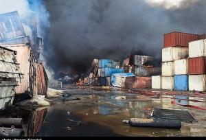 ۳ هزار کانتینر در بندر رجایی از بین رفت