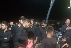 مراسم عزاداری در جلگه زوزن خواف در شب تاسوعا