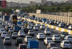 ترافیک در بعضی از محورهای البرز سنگین است
