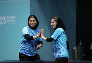 تیم دوبل تنیس‌روی‌میز زنان به یک‌چهارم‌نهایی رسید