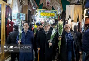 مراسم میلاد امام زمان(عج) در بازار سرپوشیده تبریز