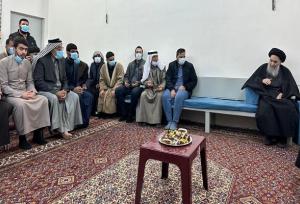 جدیدترین تصویر از دیدار مردمی آیت‌الله سیستانی