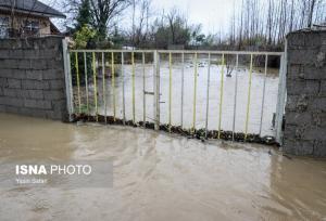 آبگرفتگی مسیر ورودی شهرک شهید کشوری ایلام