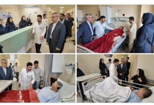 بقایی از مجروحان حمله اسرائیل دیدار کرد