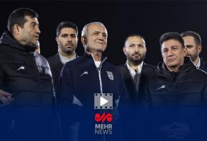 لحظاتی از حضور مسعود پزشکیان در اردوی تیم ملی فوتبال ایران