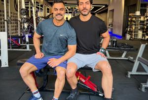 قاب صمیمانه دو بازیگر مشهور سینمای ایران در باشگاه