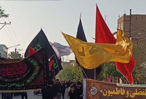 حضور پرشور هیئت های عزادار حسینی در شهرستان مرزی خواف
