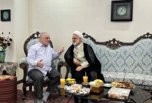 حضور رئیس قوه قضاییه در منزل عزت‌الله مطهری
