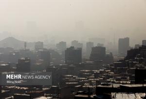 پرده‌ای از دود و آلودگی بر چهره تبریز