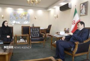 دیدار ثریا آقایی با وزیر ورزش و جوانان