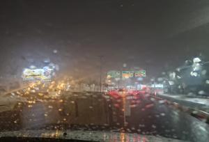 بارش باران پاییزی در جزیره بوموسی