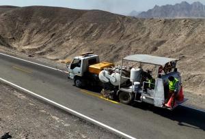 اجرای ۵۴۰۰ کیلومترخط‌کشی در جاده‌های سیستان و بلوچستان