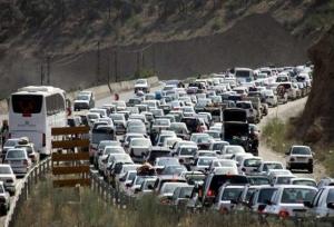 ترافیک پرحجم محورهای مواصلاتی قزوین در موج بازگشت مسافران