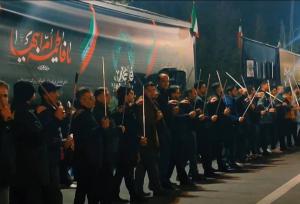 آیین عزاداری شاه حسین گویان در شب شهادت حضرت زهرا(س) در ارومیه