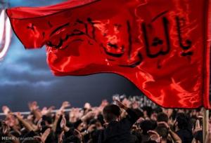 مراسم عزاداری شب سوم ماه محرم در مهدیه شهر میلاجرد