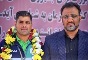 استقبال باشکوه از قهرمان جودوی تیم ملی در سرخس برگزار شد