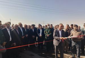 افتتاح پروژه روکش آسفالت جاده سنگان-گوریاب