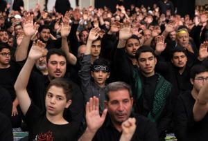 آئین کفن پوشان پارس آباد در شام غریبان امام حسین (ع)