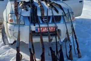 دستگیری شکارچیان غیرمجاز مسلح در مریوان؛ ۷ قبضه سلاح شکاری کشف شد