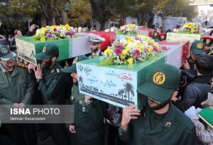 تشییع باشکوه ۴ شهید گمنام در تبریز