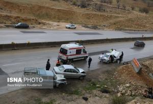 ۲ فوتی و ۴ مصدوم بر اثر تصادف پراید و تریلی در جاده زنجان - تبریز