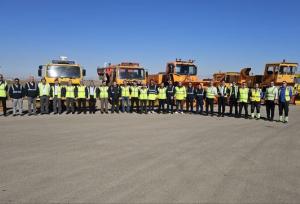 اجرای مانور عملیات زمستانی در فرودگاه اردبیل