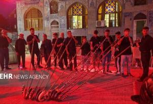 مراسم عزاداری شام غریبان حسینی در لاهیجان