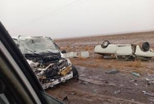 تصادف مرگبار در محور تربت‌جام  موسی‌آباد/ تمام سرنشین دو خودرو جان باختند