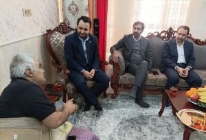 عیادت از کارمند پیشکسوت و جانباز بانک صادرات ایران در قم