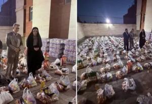 توزیع ۵۶۰ بسته یلدایی بین مددجویان سلماسی