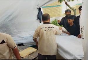 پخت و توزیع روزانه ۲۵۰۰۰ قرص نان توسط موکب خورشید هشتم شهرستان دشتی