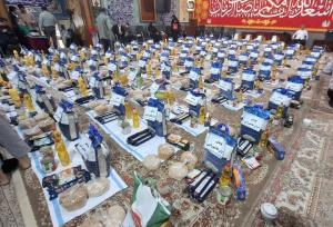 آیین اهدای ۱۰۰ سری جهیزیه و ۱۰ هزار بسته معیشتی در ساری برگزار شد