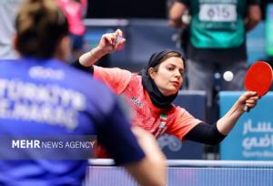تنیس روی میز بانوان ایران به مدال برنز رسید