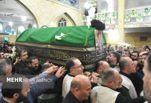 آئین تشییع پیکر آیت الله شاهچراغی در دامغان برگزار شد
