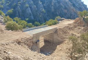 اتمام و تکمیل پل پدافندی ۲۵ متری اتصال شهر لنده به بخش موگرمون