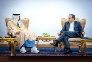 وزیر خارجه امارات با عراقچی دیدار و گفتگو کرد
