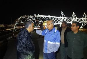 استاندار هرمزگان از روند ترمیم شبکه برق قشم بازدید کرد