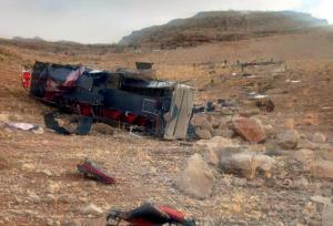 ۳ فوتی و ۱۷ مصدوم آخرین آمار واژگونی اتوبوس تهران به یاسوج+ اسامی