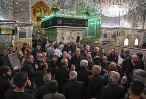 سومین حرم اهل بیت غرق در عزای رسول الله (ص) و امام حسن مجتبی(ع)