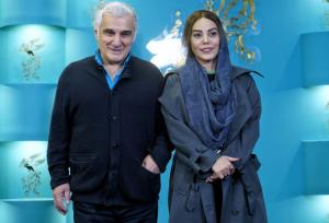 قاب عاشقانه مهدی هاشمی با همسر جوانش در یک مراسم